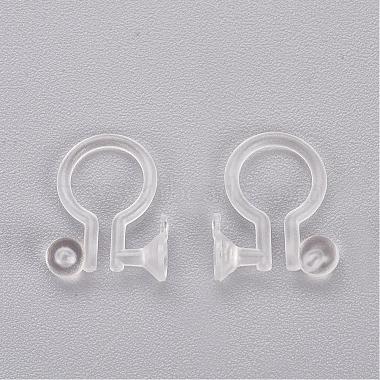 Clear Plastic Clip-on Earring Converter(KY-P005-01)-2