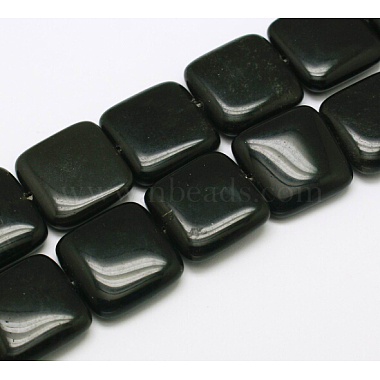 20mm Square Obsidian Beads