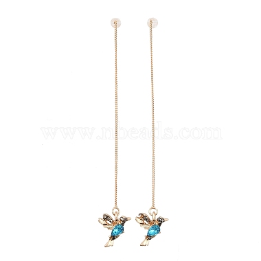 Bird Alloy Rhinestone Ear Thread(FS-WG4B879-02)-1