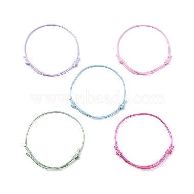 Mixed Color Waxed Polyester Cord Bracelets