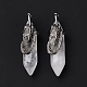 Natural Quartz Crystal Pendants(G-E059-04AS-07)-4