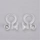 Clear Plastic Clip-on Earring Converter(KY-P005-01)-2