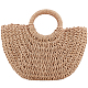 Boho Women's Straw Knitted Bag(AJEW-WH0348-19)-1