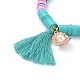Handmade Polymer Clay Heishi Beads Stretch Bracelets(BJEW-JB05088-05)-3