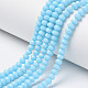 Chapelets de perles en verre opaque de couleur unie(EGLA-A034-P4mm-D08)-1