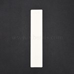 Paper Necklace Display Cards, Rectangle, White, 19.5x4x0.06cm(CDIS-G009-08)