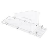 Acrylic Soap Making Cutting Tool, Soap Mold, Clear, 22~305x91.5~101.5x6.5~7.5x2.5~28.5mm, Hole: 3.5mm(TOOL-WH0018-24)