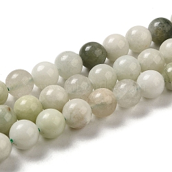 Natural Jade Beads Strands, Round, 8~8.5mm, Hole: 1.1mm, about 45pcs/strand, 15.28''(38.8cm)(G-H298-A16-03)
