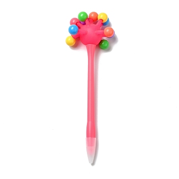 Plastic Diamond Painting Point Drill Pen, Diamond Painting Tools, with Monster Bacteria Ornament, Pink, 195x61mm,  Pen: 11mm wide, Hole: 1.8mm
