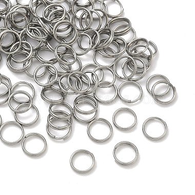 変色しにくい304ステンレススチール製スプリットリング(STAS-E010-7x0.6mm-2)-2