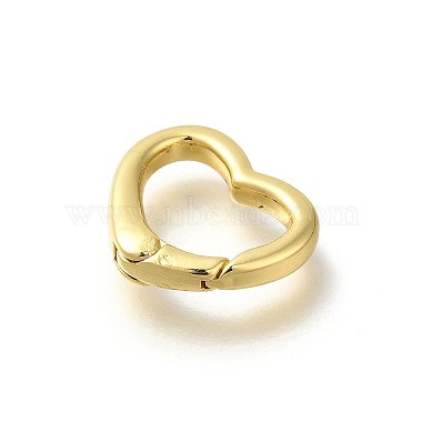 Anillos de resorte de latón con forma de corazón y revestimiento de rejilla(KK-Z086-54G-06)-2