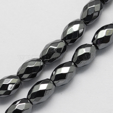 Non-magnetic Synthetic Hematite Beads Strands(G-Q907-6x4mm)-2