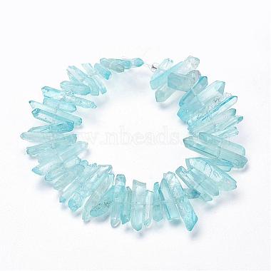 Natural Quartz Crystal Points Beads Strands(G-K181-B01)-2