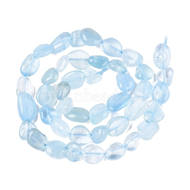 Natural Aquamarine Beads Strands(G-R445-8x10-36)-3