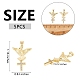 5Pcs Brass Micro Pave Clear Cubic Zirconia Pendants(ZIRC-SZ0003-21)-7