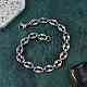 304 Stainless Steel Coffee Bean Chain Bracelets for Women Men(BJEW-F488-12P)-1