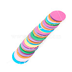 Paper Hanging Banners, Party Decorations, Flat Round, 4000mm, Flat Round: 50.5x1mm(GLAA-TAC0030-060B)