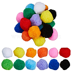 72Pcs 12 Colors Polypropylene Pompom Ball, for Hats Shoes Scarves Bag Charms Accessories, Mixed Color, 45mm, 6pcs/color(DIY-FH0010-22)