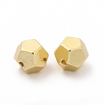 Alloy Beads, Long-Lasting Plated, Cadmium Free & Lead Free, Pentagon, Light Gold, 7x8x8mm, Hole: 1mm