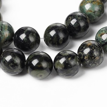 Natural Kambaba Jasper Beads Strands, Round, 12mm, Hole: 1mm, about 32pcs/strand, 15.5 inch