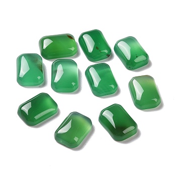 Natural Green Aventurine Cabochons, Rectangle, 14x10x4.5mm