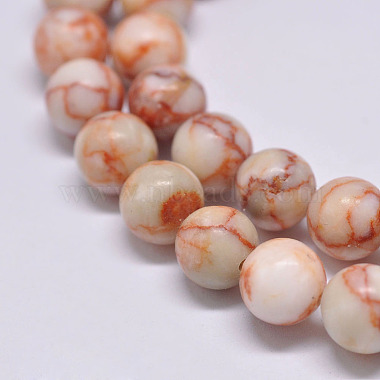 Brins de perles de netstone rouge naturel(G-F352-8mm)-2