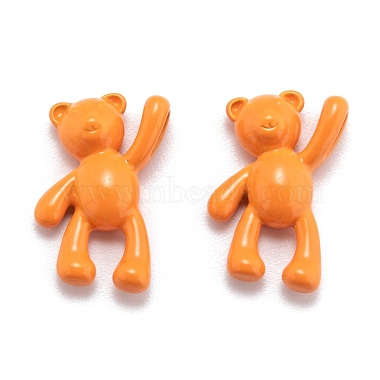 Orange Bear Brass Pendants