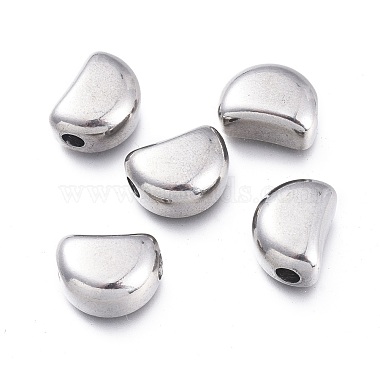 Stainless Steel Color Half Round 304 Stainless Steel Beads