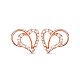 Shegrace cute design véritable plaqué 18k or véritable 925 boucles d'oreilles en argent sterling(JE86A)-1