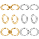 12 Pairs 2 Style 202 & 304 Stainless Steel Huggie Hoop Earrings(EJEW-SC0001-41)-1