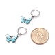 Two Tone Butterfly Dangle Hoop Earrings(EJEW-JE04811)-6
