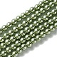 Eco-Friendly Dyed Glass Pearl Bead Strands(HY-A008-6mm-RB115)-1