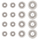 3 Style Alloy Rhinestone Shank Buttons(FIND-GF0004-71P)-1