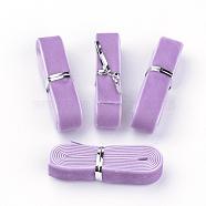 5/8 inch Single Face Velvet Ribbon, Medium Purple, 5/8 inch(16mm), about 1.094yards/bundle(1m/bundle)(OCOR-R069-16mm-082)