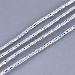 PU Leather Cords, Silver, 3mm, about 109.36 yards(100m)/bundle(LC-S018-01B-14)