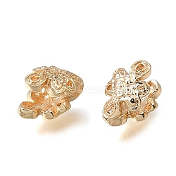 Brass Cuff Earrings, Chinese Knot, Real 18K Gold Plated, 9x5.5x6.5mm(KK-N290-30G)
