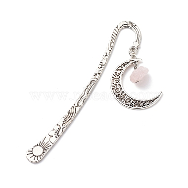 Mixed Natural Gemstone Raw Beads Bookmarks(AJEW-JK00201)-2