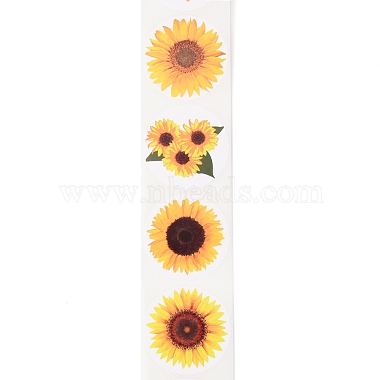Sunflower Theme Paper Stickers(DIY-L051-001)-5
