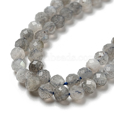Faceted Round Natural Labradorite Bead Strands(G-I156-03-4mm)-5
