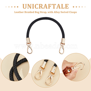 Unicraftale 2 pièces sangle de sac tressée en cuir pu(FIND-UN0002-51C)-4