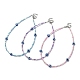 3Pcs 3 Color Resin Evil Eye & Glass Beaded Necklaces Set(NJEW-JN04353)-1