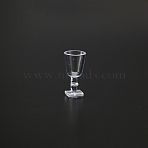 Mini Plastic Cup, Micro Landscape Dollhouse Accessories, Pretending Prop Decorations, Clear, 10x20mm, 10pcs/set(PW-WG2A890-08)