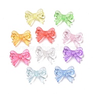 Transparent Acrylic Beads, Bowknot, Mixed Color, 14x18x4.5mm, Hole: 2mm, about 917pcs/500g(TACR-B002-04)