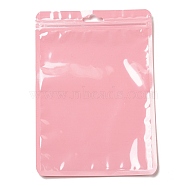 Rectangle Plastic Yin-Yang Zip Lock Bags, Resealable Packaging Bags, Self Seal Bag, Pearl Pink, 20x14x0.02cm, Unilateral Thickness: 2.5 Mil(0.065mm)(ABAG-A007-02I-03)