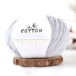 Milk Cotton Knitting Yarn, for Garments Scarves Sweater Shawl Hats, WhiteSmoke, 0.5~1mm, about 131.23 Yards(120m)/Skein(PW-WGC6668-19)