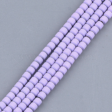 3mm Lilac Column Non-magnetic Hematite Beads