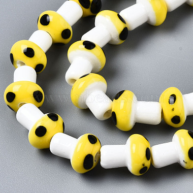 Handmade Porcelain Ceramic Beads Strands(PORC-T006-05L)-3