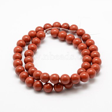 Natural Red Jasper Beads Strands(X-G-E375-4mm-02)-3