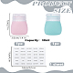 2Pcs 2 Colors Silicone Flip Top Cap Bottles(AJEW-LP0005-68B)-2