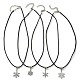 Tibetan Style Alloy Snowflake Pendant Necklaces(NJEW-JN04538)-1